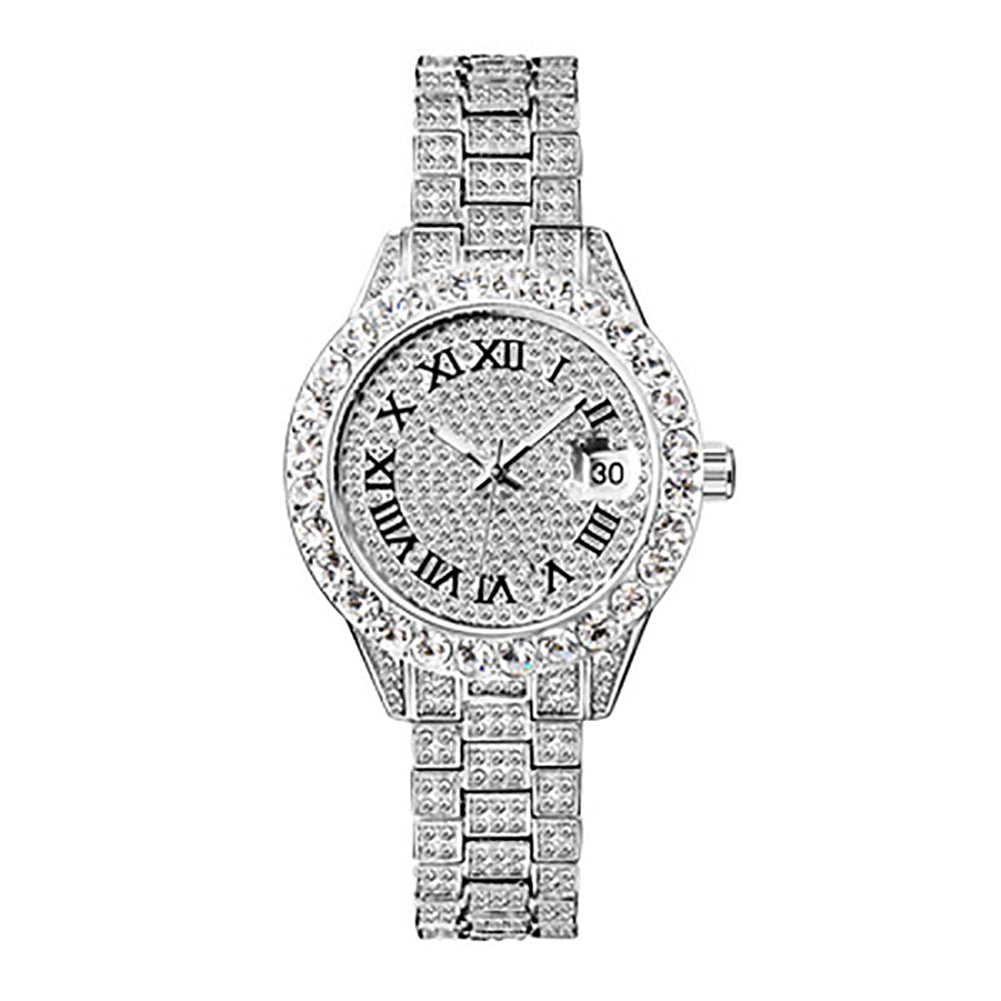  Women's Luxury Rhinestones Stainless Steel Hip Hop Charm Jewelry Watch - Watches for Women - DYAVOR® 