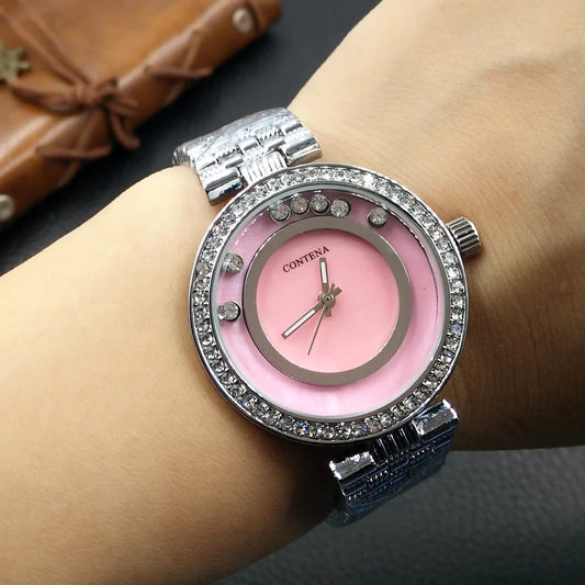  Women's Luxury Stainless Steel Quartz Strap Diamond Wristwatch - Watches for Women - DYAVOR® 