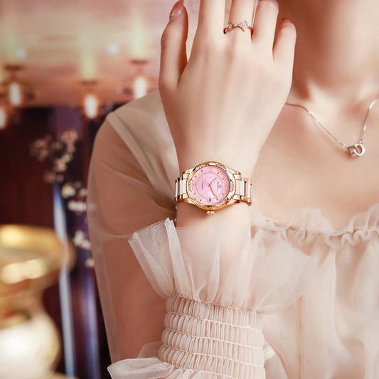  Women's Mechanical Stainless Steel Luminous Hands Bracelet Watch - Watches for Women - DYAVOR® 