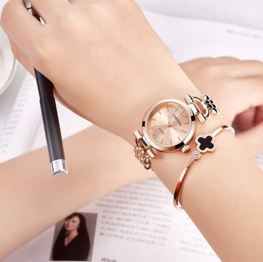  Women's Retro Casual Fashion Stainless Steel Quartz Bracelet Wristwatch - Watches for Women - DYAVOR® 